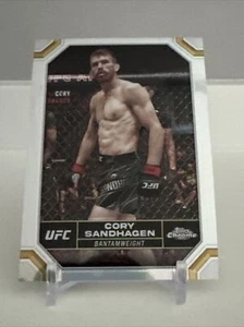 2024 Topps Chrome UFC CORY SANDHAGEN Silver Holo Refractor #50 Bantamweight - Picture 1 of 3