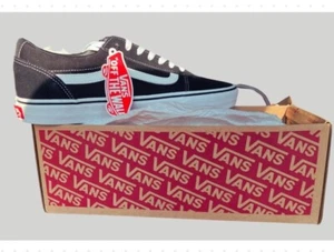 VANS Ward Sneaker Skate Shoes Men's Size 11 Suede Canvas Black White - Picture 1 of 6