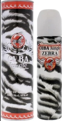 Perfume para mujer Cuba Jungle Zebra de Cuba EDP 3,3 / 3,4 oz nuevo en lata Foto 1 de 4