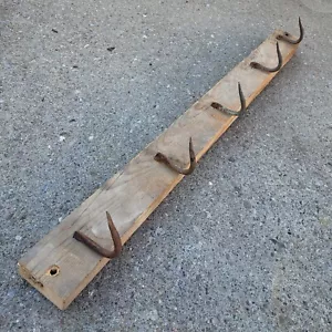 Antik Vintage Metzgerei Regal geschmiedete Haken Landhausladen primitiv rustikal - Bild 1 von 24