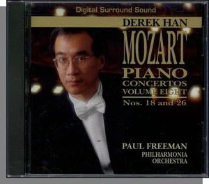 Mozart - Piano Concertos #18 & 26 - Derek Han, Piano, Vol 8 - New 1996 CD! - Bild 1 von 2