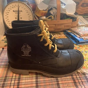 Bata Industrials Men’s Steel Shank Safety Black Rubber Boots Size 9 - Picture 1 of 10