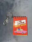 The Simpsons FACTS BOOK 3" KEY CHAIN 2000 Vintage
