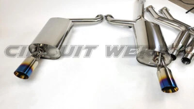 92-00 SC300 SC 300 Soarer Thick Walled Burnt Tip Catback Dual Exhaust System - Image 1 of 4
