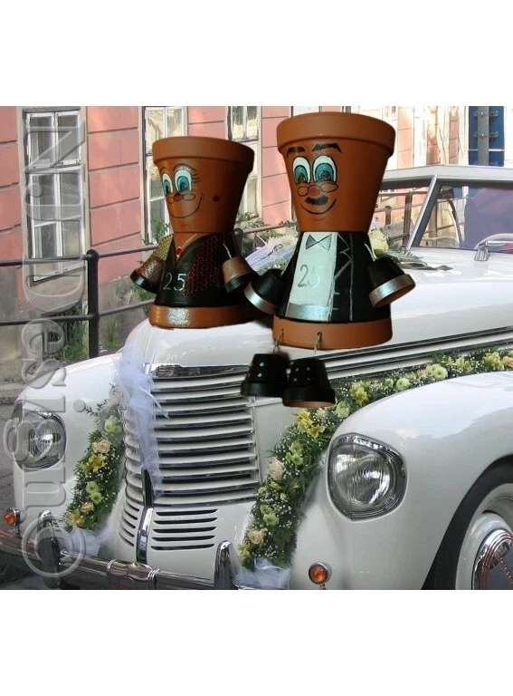 ✨🎀❤Tontopf Figuren Pärchen Hochzeit Brautpaar 25 Hochzeitsgeschenk ✨🎀❤ - Bild 1 von 1