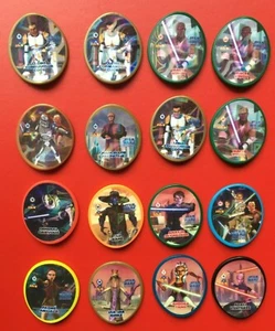 Star Wars Clone Wars Lote 16 tazos pogs Matutano Blix 2009 - Picture 1 of 1