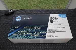 Genuine HP Laserjet 501A Print Cartridge Black Q6470A Sealed - Picture 1 of 10