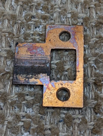 Antique Steel Strike Plate For Mortise Lock Cover