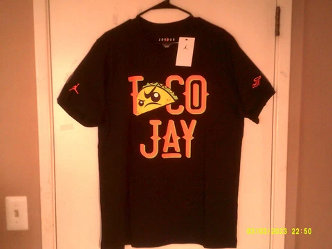 NEW NIKE BOSTON CELTICS "Jason Tatum Taco Jay Tee" MEN'S BLACK T-SHIRT LARGE Cover