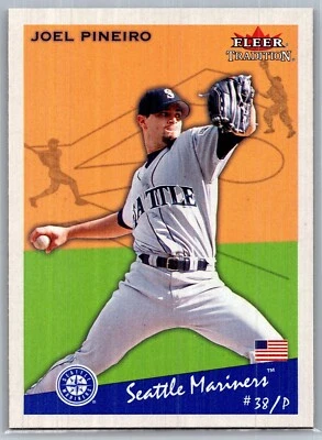 2002 FLEER TRADITION BASEBALL 316 JOEL PINEIRO MARINERS   - Image 1 of 2