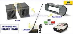 Kit audio per FIAT Panda autoradio casse antenna mascherina radio stereo grigio - Foto 1 di 7