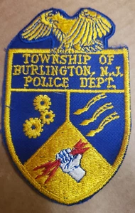 NJ Township of Burlington New Jersey Police Department Patch - Picture 1 of 1