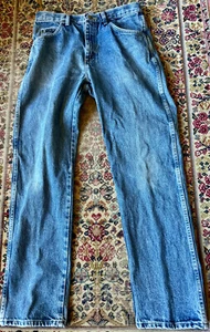 WRANGLER Herren Jeans W 33 L 32 Denim Straight Leg Regular Fit Zipper Hose - Bild 1 von 4