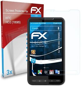 atFoliX 3x Film Protection d'écran pour HTC HD2 (T8585) Protecteur d'écran clair