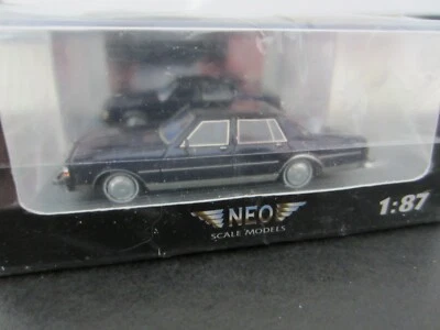 NEO 87556 CHEVROLET CAPRICE CLASSIC in BLUE model is PLASTIC - HO or 1:87 scale - Image 1 of 4