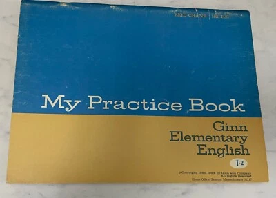 Vintage 1965  My Practice Book  Ginn Elementary English I-2  UNUSED - Image 1 of 4
