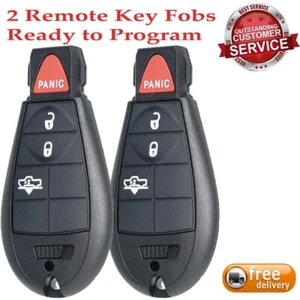 2 for 2013 14 15 16 17~2021 DODGE RAM 1500 2500 3500 Car Remote Key Fob GQ4-53T - Picture 1 of 6