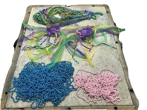 Lot Of Costume Mardi Gras Masquerade Cosplay Necklace Beads & Headbands - Picture 1 of 16