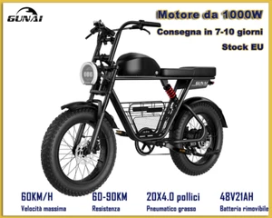 GUNAI-T 48V21Ah, 1000W Ebike für Erwachsene doppelt gefedert, 60-90km Ausdauer - Bild 1 von 14