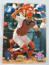 1995 Reading Phillies-Nabisco Minor League Baseball Card-Tommy Eason