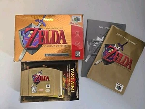 Legend of Zelda Ocarina of Time GOLD Collector's Edition N64 Complete Insert CIB - Bild 1 von 17