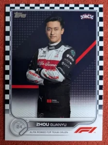 2022 Topps Formula 1 F1 One GUANYU ZHOU #65 Checkered Flag variation RC Rookie - Picture 1 of 1