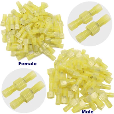 12-10AWG Wire Connectors Spade Terminal Quick Disconnects 200pcs Fully Insulated - Image 1 of 4