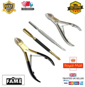 2 x PCS Stainless Steel Nail Cuticle Pusher Remover Clipper Nipper Cutter Set - Picture 1 of 14