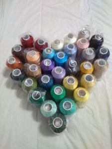 30 HIGH QUALITY 4000 METRE CONE RAYON MACHINE EMBROIDERY THREADs, 120 D/2, - Picture 1 of 24