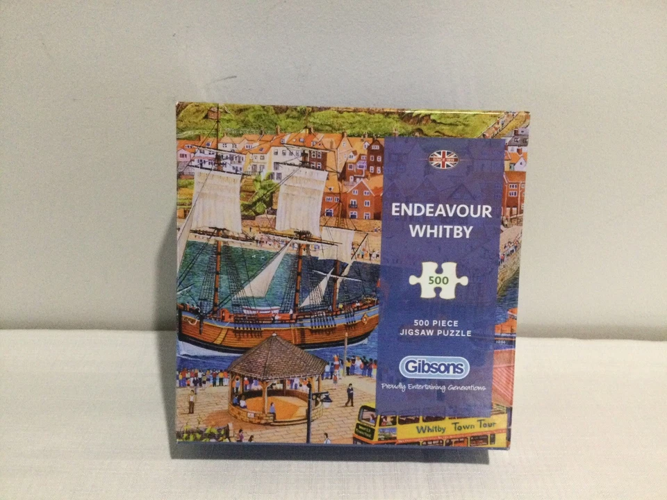 Gibsons Jigsaw Puzzle 500 piece's “Endeavour Whitby” Pre Owned.   48x34cm - image 1 of 1