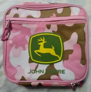 New John Deere Pink Camouflage Insulated Lunch Bag Camo Box Girls - Picture 1 of 7