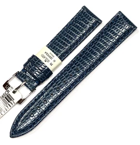 Eidechsenarmband 16/14 blau Morellato Echtleder halbgepolstert für Uhr - Bild 1 von 6