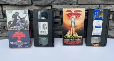 Texas Chainsaw Massacre 2 1989 & The Next Generation 1994 VHS Lote Horror Slasher Foto 1 de 4