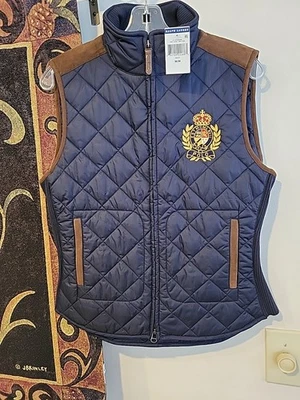 NEW Ralph Lauren Polo Mens Medium Lightweight Quilted Vest Jacket Puffer Zip - Image 1 of 4