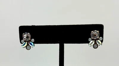 SORRELLI 耳钉穿孔耳环 AB 透明白色卡片 — 第 1/4 张图片