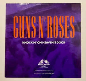 1992 UK GUNS ‘N’ ROSES KNOCKIN’ ON HEAVEN’S DOOR 12” Vinyl 45RPM Maxi-Single VG+ - Picture 1 of 7