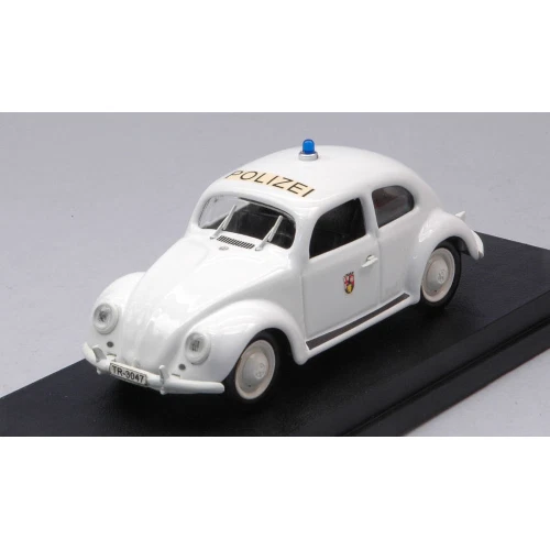 VW BEETLE POLIZEI 1953 WHITE 1:43 Rio Forze dell'Ordine Nouveau modèle - Photo 1/1