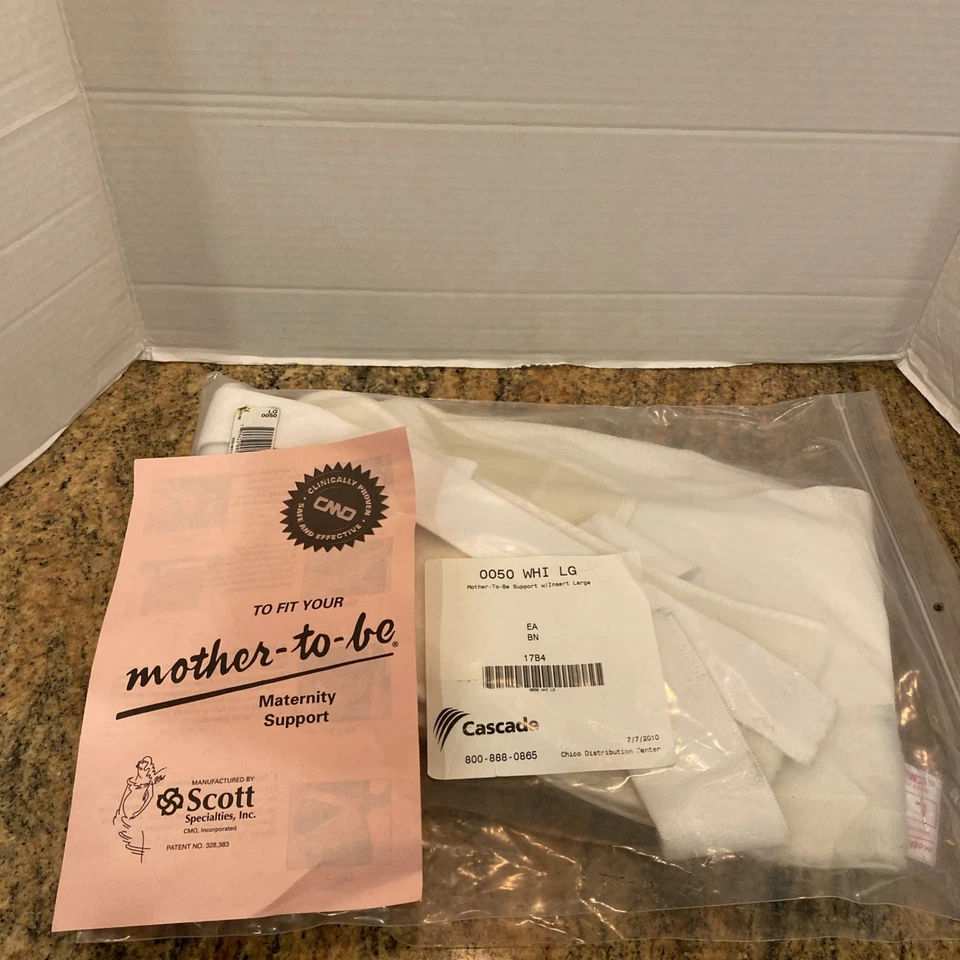 Scott madre para ser blanco moldeado soporte espalda baja abrigo talla grande Foto 1 de 4