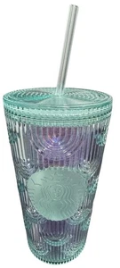 Starbucks 2022 Cold Cup Tumbler Iridescent Mermaid Scale Siren 16oz Special Ed. - Bild 1 von 10