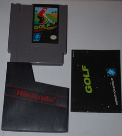 Golf NES Nintendo Cartridge w/ Manual Sleeve Tested