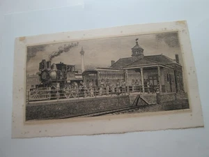 EINE (1) RADIERUNG, "PHILA. & LESESTATION, TRENTON", GAY NINETIES, G A BRADSHAW - Bild 1 von 11