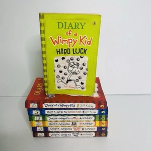 Diary of a Wimpy Kid Book Bundle x7: Jeff Kinney: Free Postage: Book Set; - Picture 1 of 24