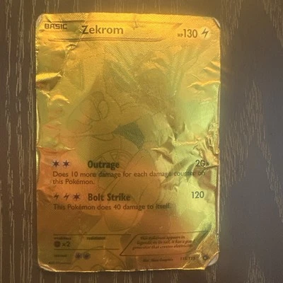 🔥 Zekrom Secret Rare | Legendary Treasures 115/113 | Heavily Played PR 🔥 - Image 1 of 4