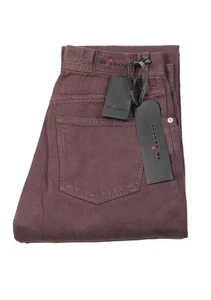 Nuevos Jeans Kiton Aubergine 5 Bolsillos Talla 54 IT / 38 EE. UU. - Imagen 1 de 3