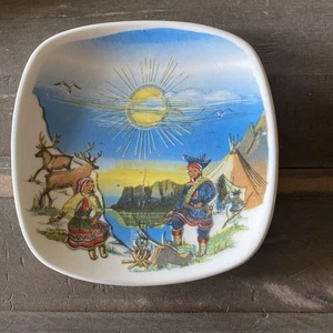 Inger Waage for Stavangerflint Norway Sami North Cape Wall Plate Scandinavian - Picture 1 of 8