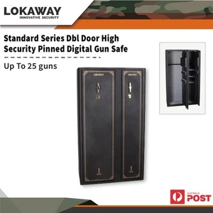 Lokaway Double Door High Security Pinned Up To 25 Digital Gun Safe #lokddd-hsp - Picture 1 of 3