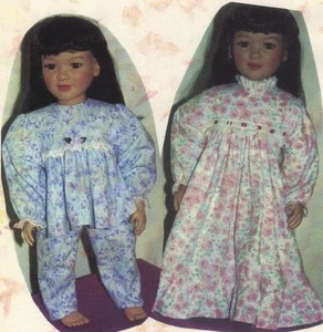 Sewing Pattern fits 23” My Twinn Doll Pajamas nightgown dress pj’s - Picture 1 of 1