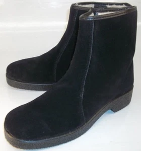 Northland x Jonelli Damen-Stiefeletten US 7 schwarz Wildleder Kunstfell gefüttert 1724 - Bild 1 von 9