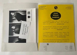 John Wesley Harding 1991 Press Kit in Folder w/ Rare Photo, Reprise Records - Picture 1 of 5