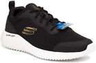 Skechers Mens Memory Foam Black Lace Up Trainers Casual Gym Shoes New Uk Size 8